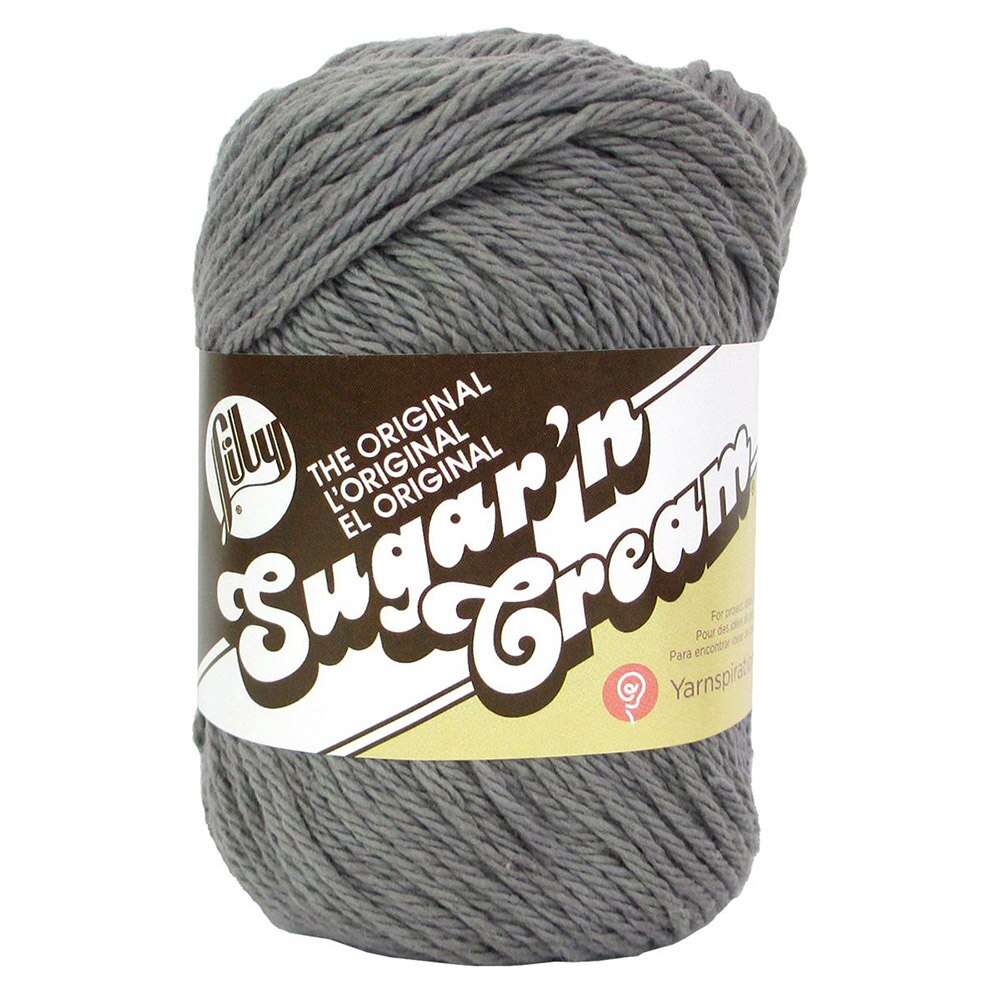 Twine/Thread/Cord, Cotton, Art & School, Spinrite, Sugar'n Cream, 100% Cotton, 4 ply, Yarn, 581216, Overcast